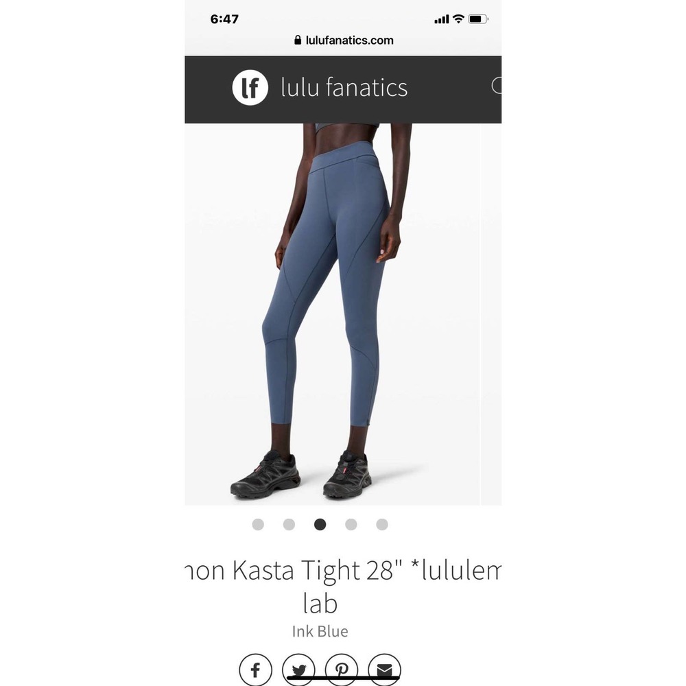 Lululemon Kasta Tight 28" *lululemon lab Ink Blue